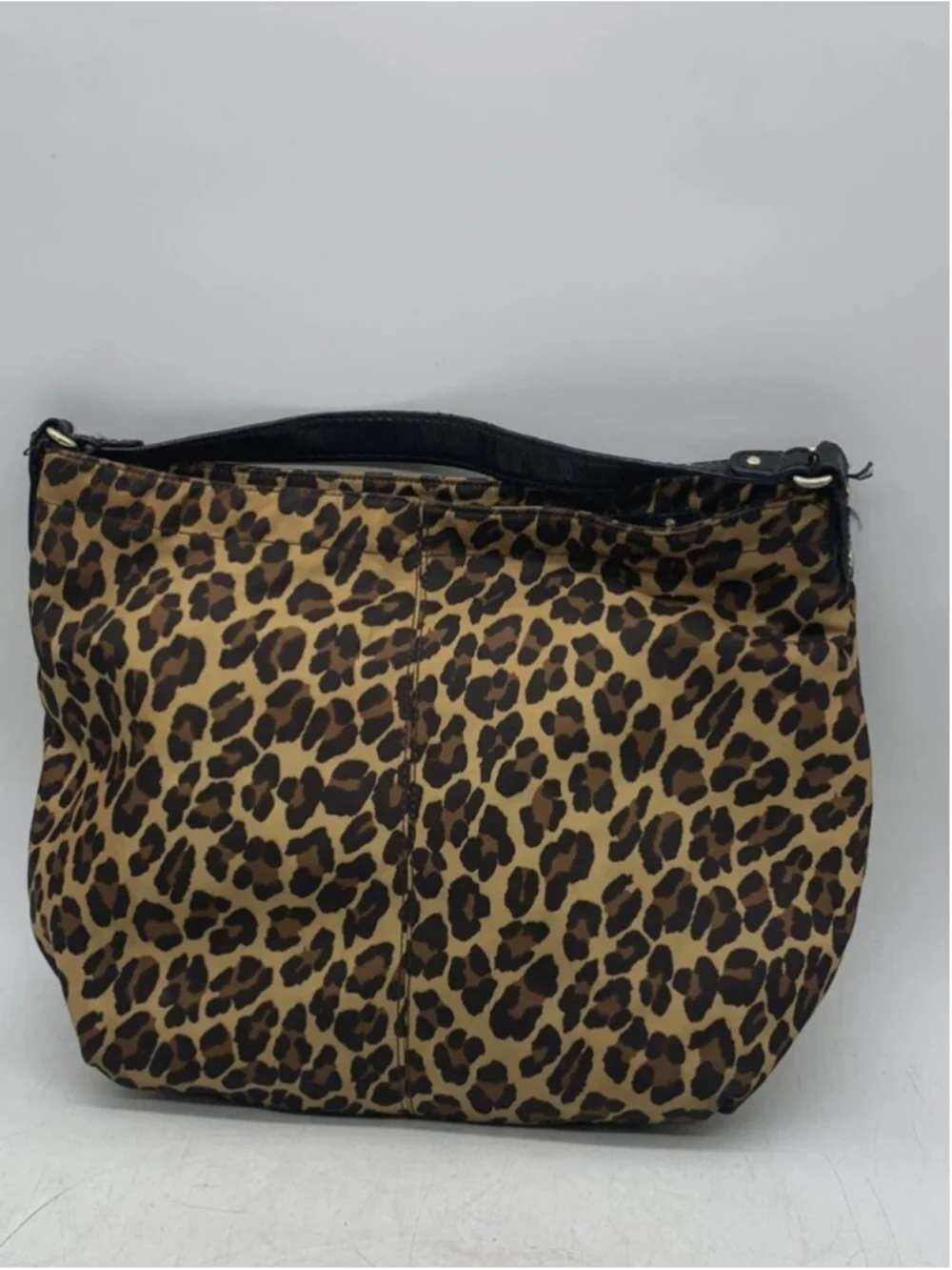 Kate Spade New York Leopard Print Nylon Hobo Bag